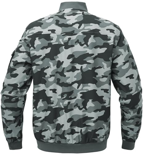 Image of Gopune Men's Windproof Bomber Jacket Lightweight Windbreaker Outdoor Golf Fashion Coat