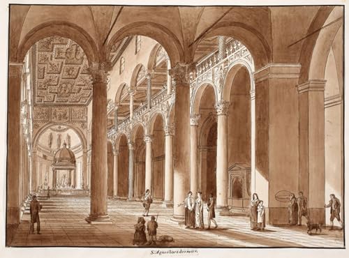 Peinture Décorative de la Basilique de Sant Fuori Le Mura par Agostino Tofanelli sur Toile