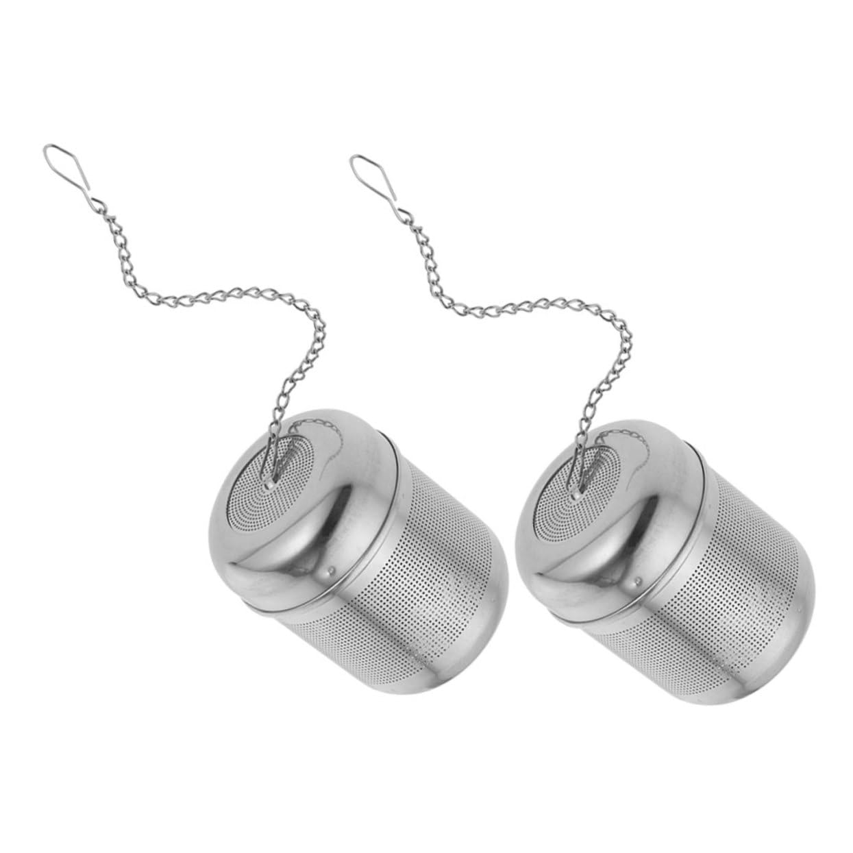 NAMOARLY 2pcs Stainless Steel Spice Strainer Tea Infuser Multi-function Kitchen Seasoning Filter for Pot Stewed Soup and Loose Leaves Portable Design for Home Outdoor Use
