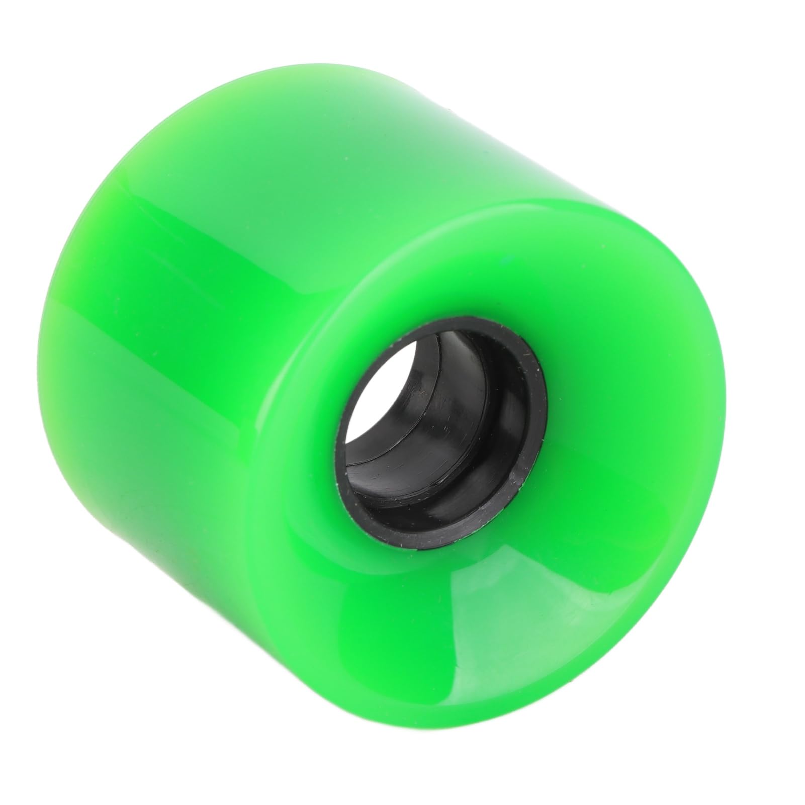 Roues de skateboard en polyuréthane de 60 mm, 78A, haute élasticité, sans bruit, usure pour débutants, longue durée de vie, pièces de rechange pour Cruiser Board (vert)