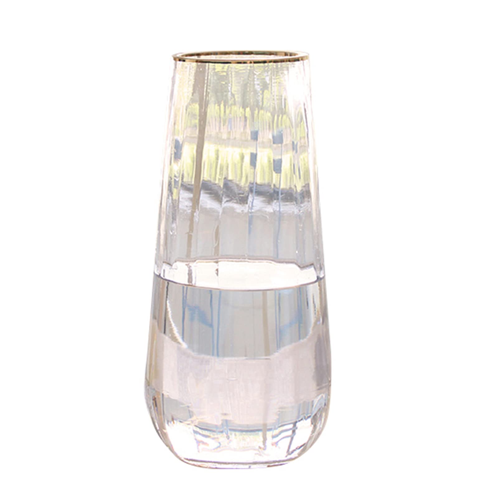 asdchZen Home Flower Vase, Multifunction Indoor Decorative Vase Fresh Flowers Hydroponic Vase Garden Patio Decorative Vase,B-10 * 30CM