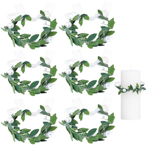 lomdung 6 PièCes Bougie de Communion Anti-Goutte, Bougie de Communion Anti-Goutte, Bougies Anti-Goutte Communions 3-6 CM, Jupe de Bougies Communions, pour de BaptêMe