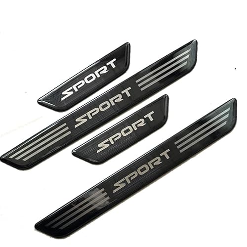 Tryagat 4 Pcs Auto Steel Door Sill Protector Guard for Acura ILX 2012-2022, Car Metal Scuff Plate Vehicle Entry Doorstep Tread Plate Accessory,Black