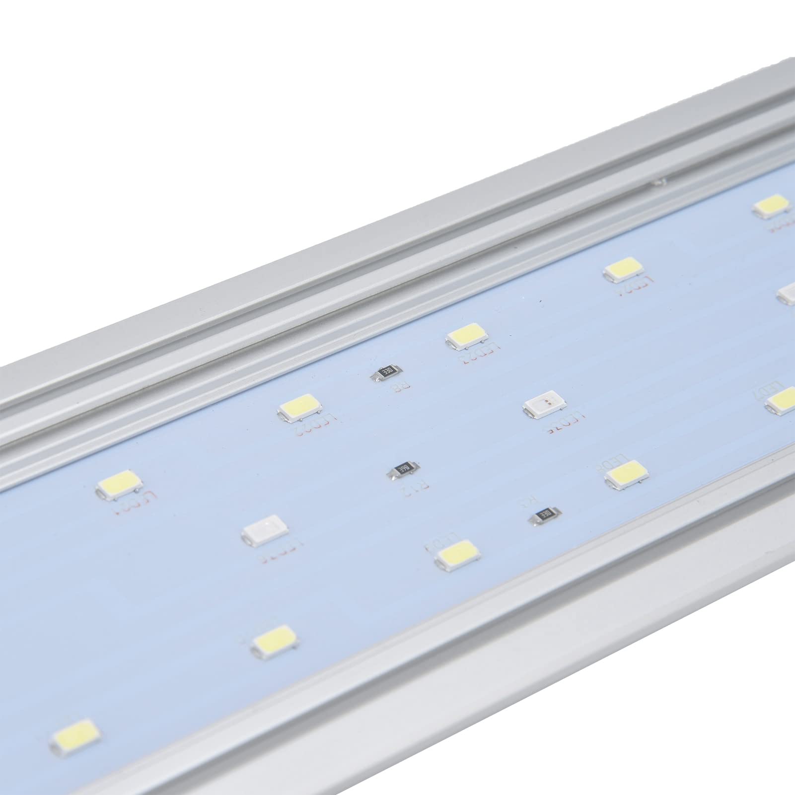 Luz para Pecera, Luz LED Regulable para Acuario con Control de Botón y de Color, para Tanques con Cubierta de Vidrio o Acrílico