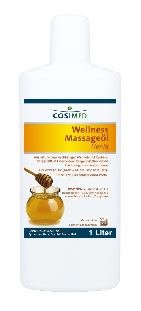 Wellness-Massageöl Honig von cosiMed, 1 Liter