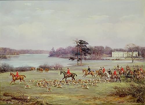 Toile peinture murale la chasse au sud du Cheshire 60x90cm