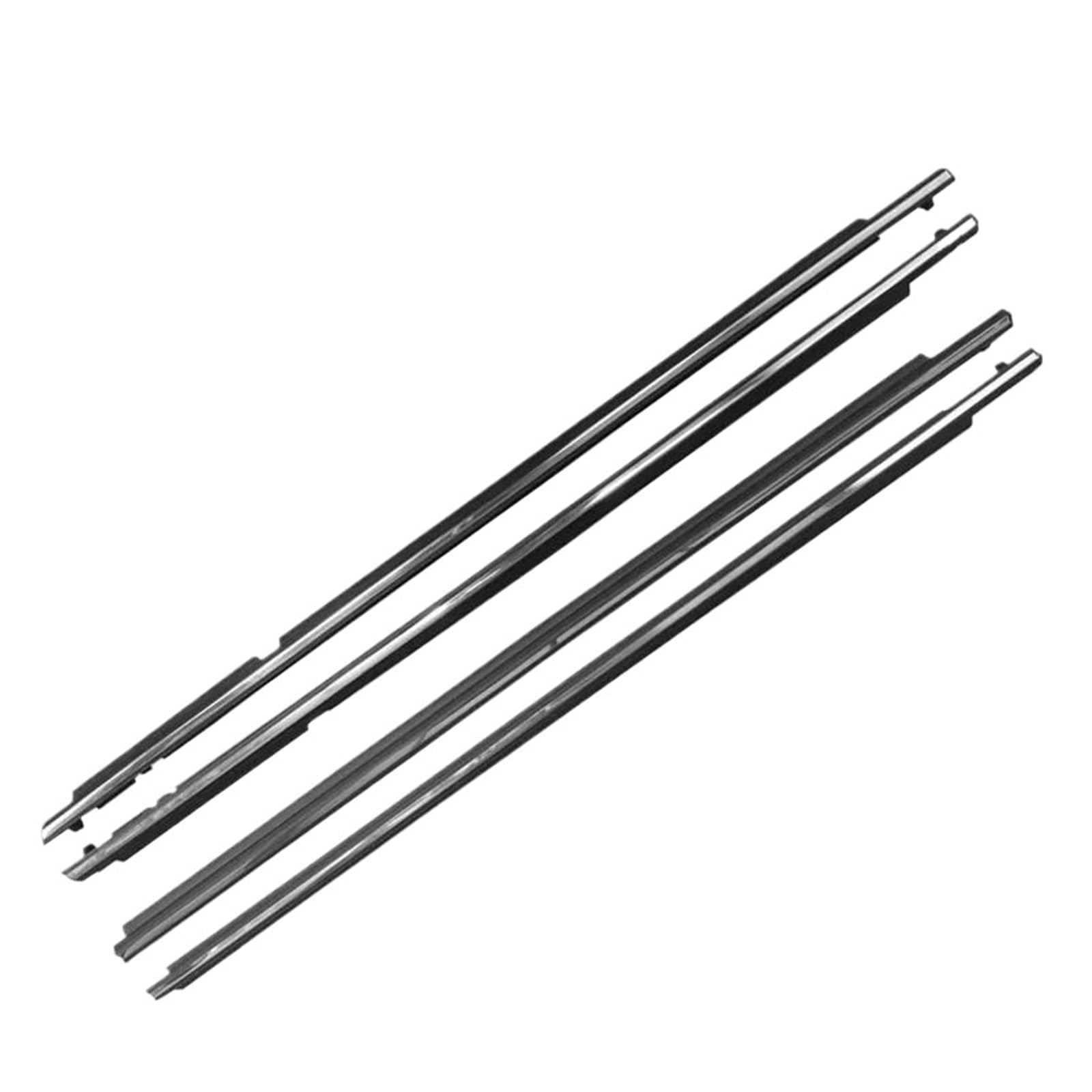 Hlwxmdz Chrome For 2008-2013 For Toyota For Corolla 2008-2019 4Pcs Car Window Glass Sealed Strip Side Window Wheatherstrip Car Window Seals(Chrome For 2008-2013)