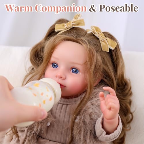 Muñeca Reborn BABESIDE 20 Pulgadas Realista Para Niñas miniatura 2