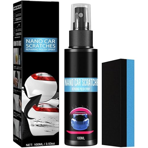 Car Scratch Repair Spray for Repair, Easy to Use, Gloss Recovery, Hydrophobic Layer with Ceramic Coating for Long lasting and Easy to clean Results (1)