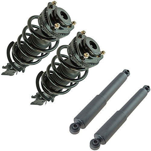 Image of TRQ Front and Rear Complete Strut Assembly & Shock Absorber Kit Complete Strut & Coil Spring Assembly Compatible with 2009-2012 Volkswagen Routan