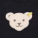 Steiff Baby Girls Kapuze Teddykopf ohne Squeezer Sweatshirt, Navy, 86