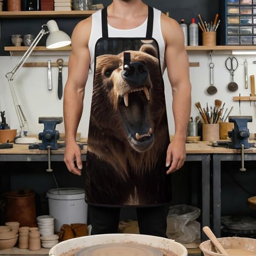 Delantal de Herramientas Roaring Bear con Bolsillos Múltiples miniatura 4