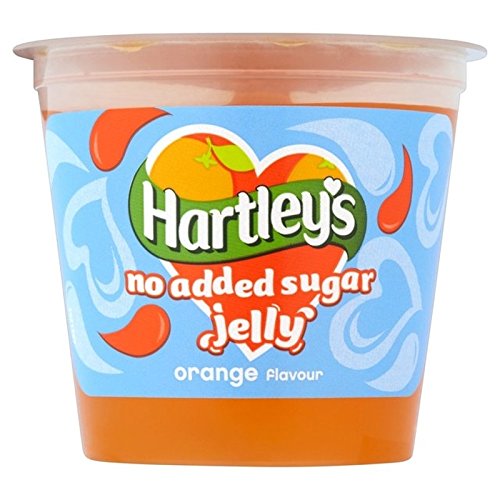 n[g[̖YAIW[[|bg115O (x 4) - Hartley's No Added Sugar Orange Jelly Pot 115g (Pack of 4) [sAi]