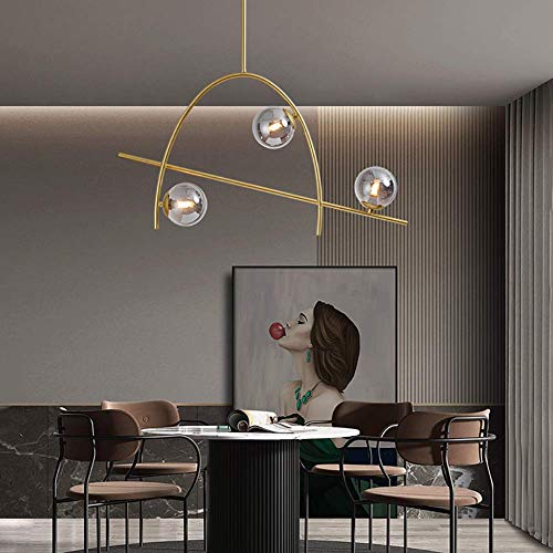 Candelabro 6 luces moderno sputnik regulable para corregir techos bajos 3