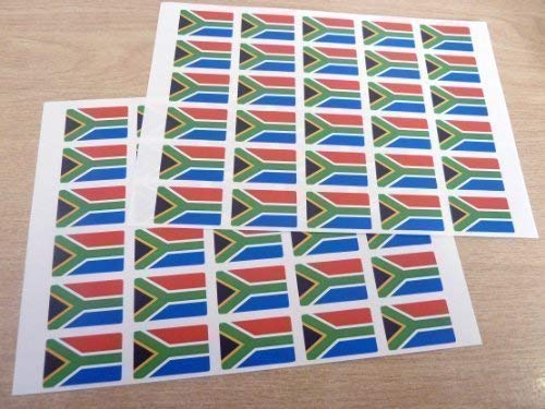 Minilabel Pack Of 60 , 33X20mm , South Africa Self-Stick Flag Stickers South African Self-Adhesive Flag Labels