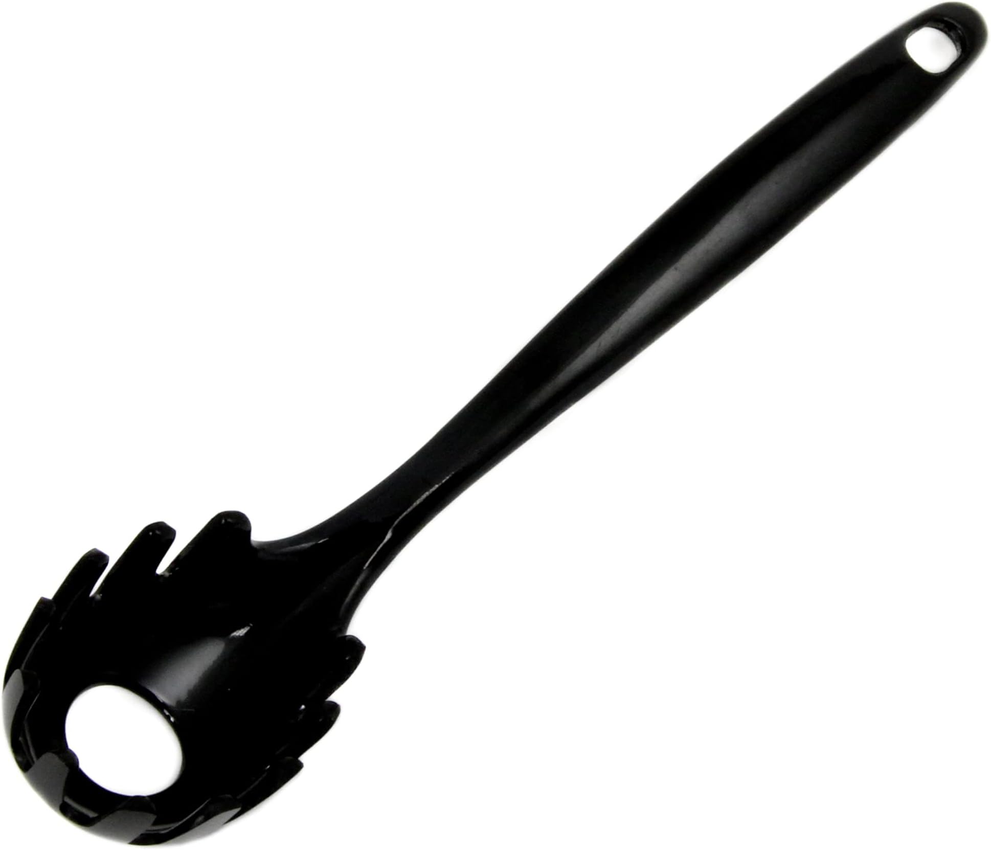 Chef Craft Basic Melamine Spaghetti/Pasta Fork, 11 inch, Black