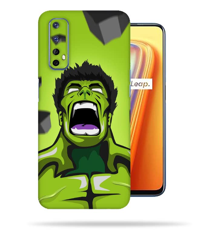 Image of Green Hulk Skin Back Protector Film Ultra Thin Scratch Resistant Vinyl (Not Case and Cover) for Realme 7