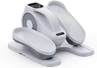 Under-desk Elliptical Trainer with Remote and LCD Screen | Electric Pedal Trainer, Adjustable Speed, Non-slip Mat, Portable Design, Home Training