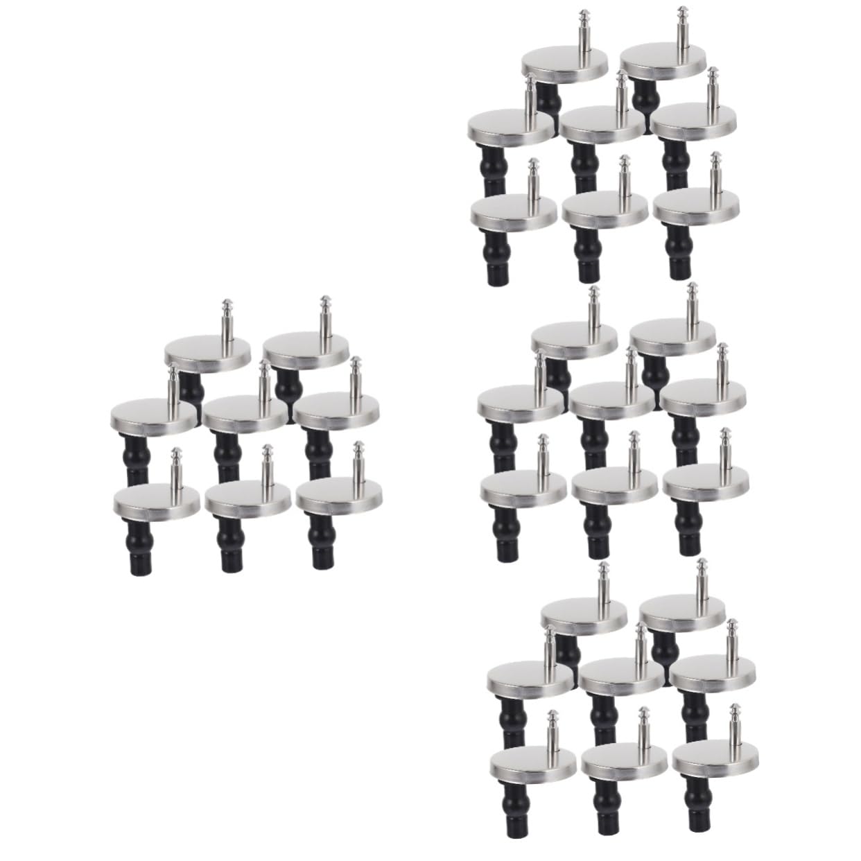 Hemobllo 32piezas Tornillos De Acero Inoxidable para Asiento De Inodoro De Fijaciones Accesorios De Reemplazo para Tapa De Inodoro Instalación Fácil y Duradera