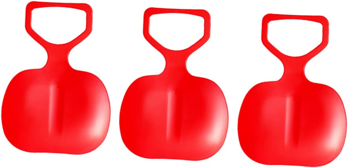 Garneck 3pcs Thickened Snow Sled for Boys and Girls Downhill Snow Board for Outdoor Fun Lightweight and Easy to Carry for Sand and Grass Activities Random Color