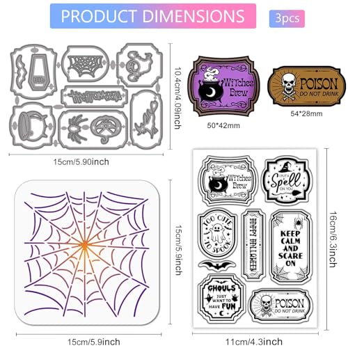 Pochoirs Halloween pour scrapbooking et carterie créative - 3