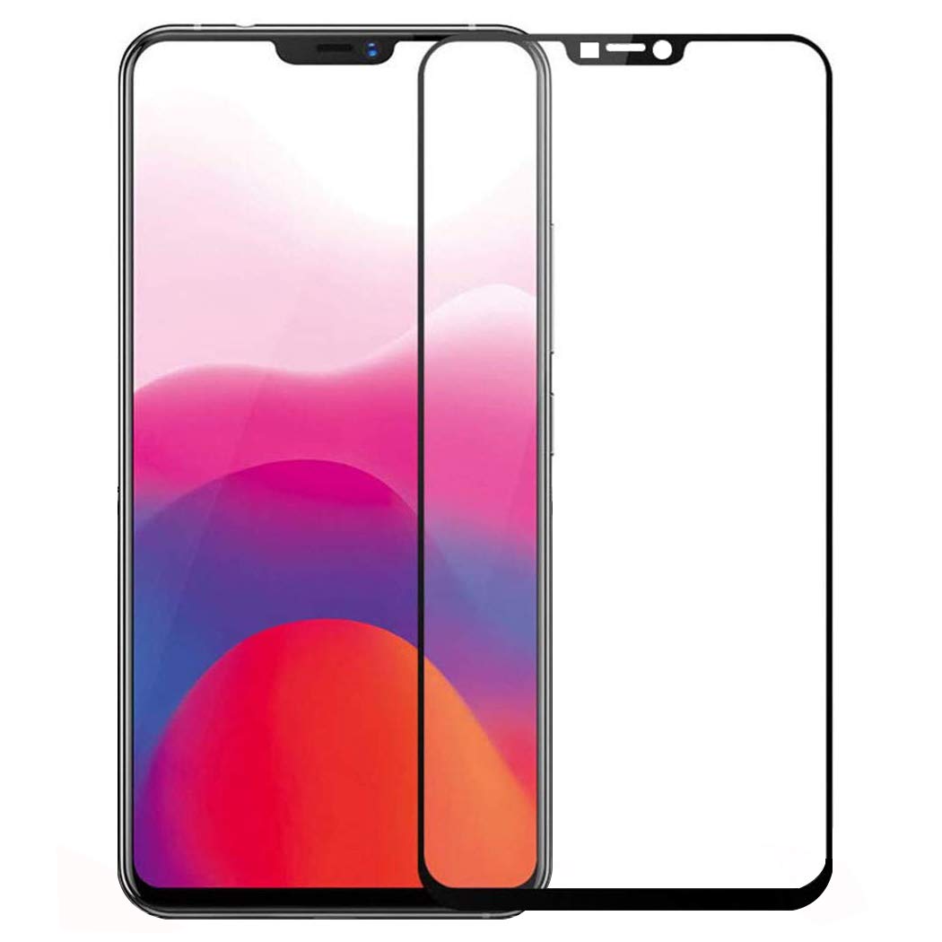 J&H[3 Pack] vivo Y81 Tempered Glass Screen Protector Full Coverage Screen  Shield Transparent Screen Protector for vivo Y81 (Black)