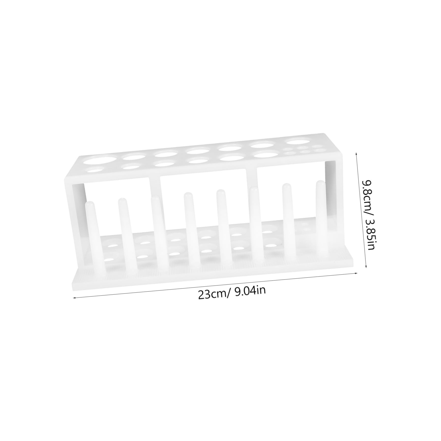 MUSISALY Scientific Tube Rack 19 Hole Test Tube Holder Drying Stand Laboratory Equipment Plastic Construction Easy to Use