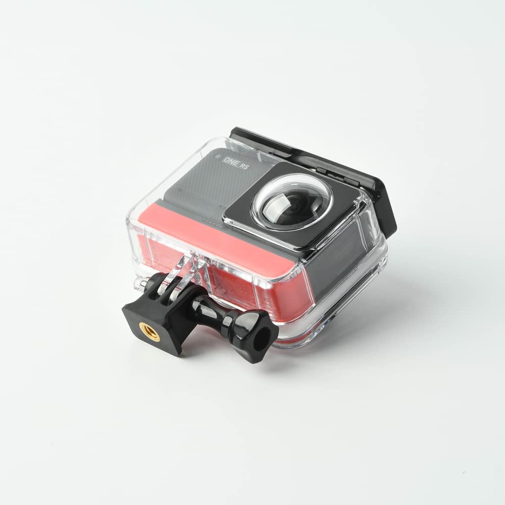 Custodia Impermeabile Doppia Lente per Insta360 One RS, Custodia Protettiva Subacquea 30M, Custodia Protettiva Subacquea per Action Cam