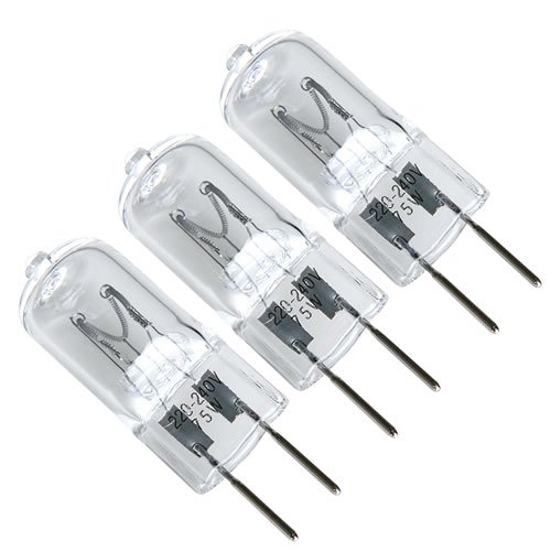 3er Pack Einstelllicht 75W für Studioblitz z.B. PS-200A u.w Cover