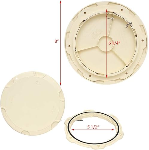 Miniatura 5 de Placa IPS para cubierta de barco M-6FT  Scout Dream White 8 pulgadas OD