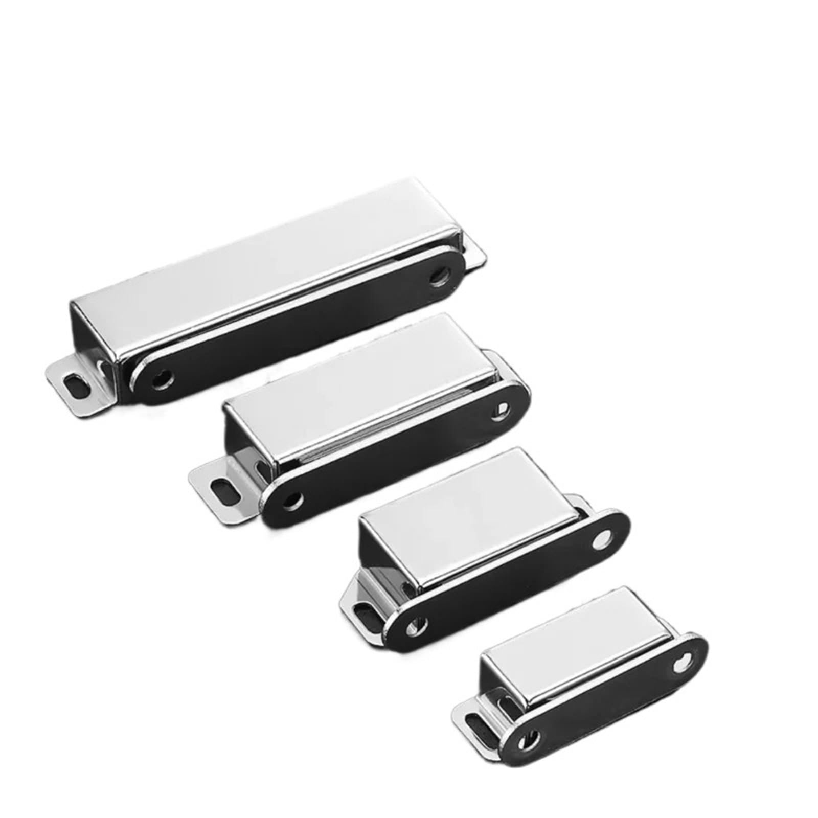 Ppqiru Small Bright 5Pcs Stainless Steel Cabinet Door Magnetic Catch For Cupboards