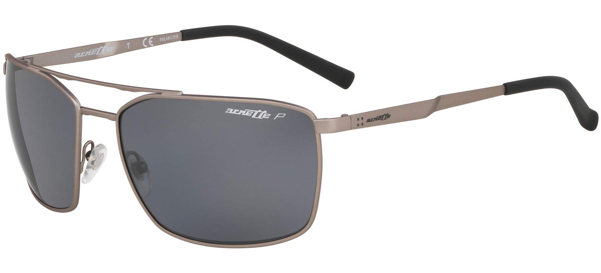 ARNETTE Men's An3080 Maboneng Metal Rectangular Sunglasses
