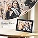 Digital Picture Frame Wi-Fi 10.1inch Smart Digital Photo Frame,Electronic Digital Picture Frames Load from Phone,1280x800 HD IPS Touch Screen-Share Photo/Video-Weather/Clock/Alarm-via Free APP-Black