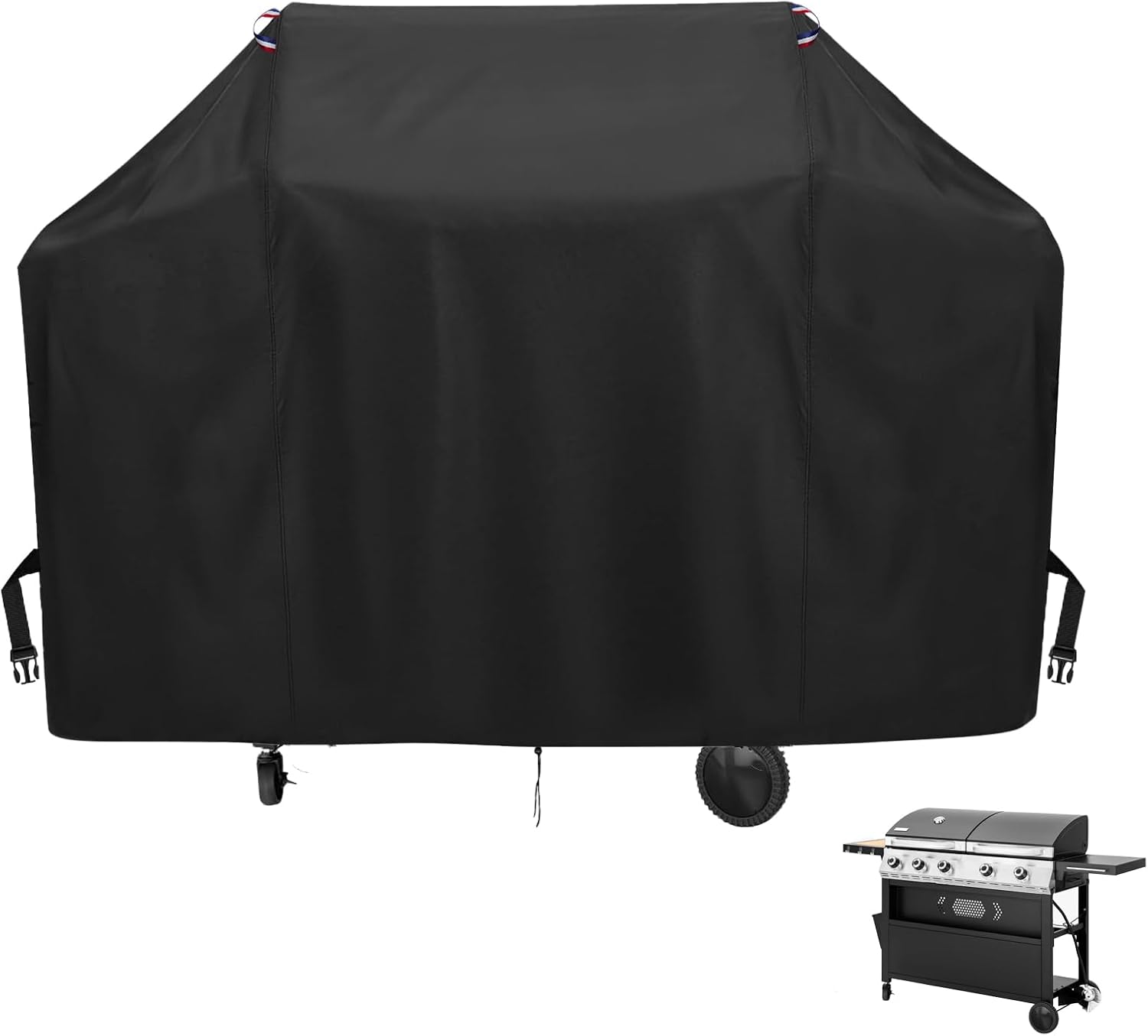 BBQ Grill Cover for Captiva Designs Propane Gas Griddle Grill Combo, Waterproof Outdoor Propane Grills Covers for Grill and Griddle Combo - 67" L x 21" W x 42" H