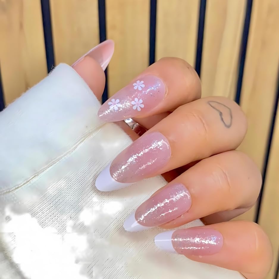 Premium Designer 24pcs Stick-on Nails set, with Easy Glue Tab application, Nails are Reusable & Unbreakable (JP2554)