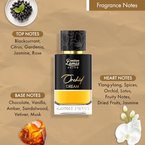 Image of Creation Lamis Prive Orchid Dream | Fruity & Floral Long Lasting Unisex Fragrance|Eau de Parfum - 100ML