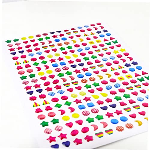 COHEALI 12 Peças De Brinco Adesivos Brilhantes Adesivos 3D Para Crianças Adesivo De De Cristal Adesi