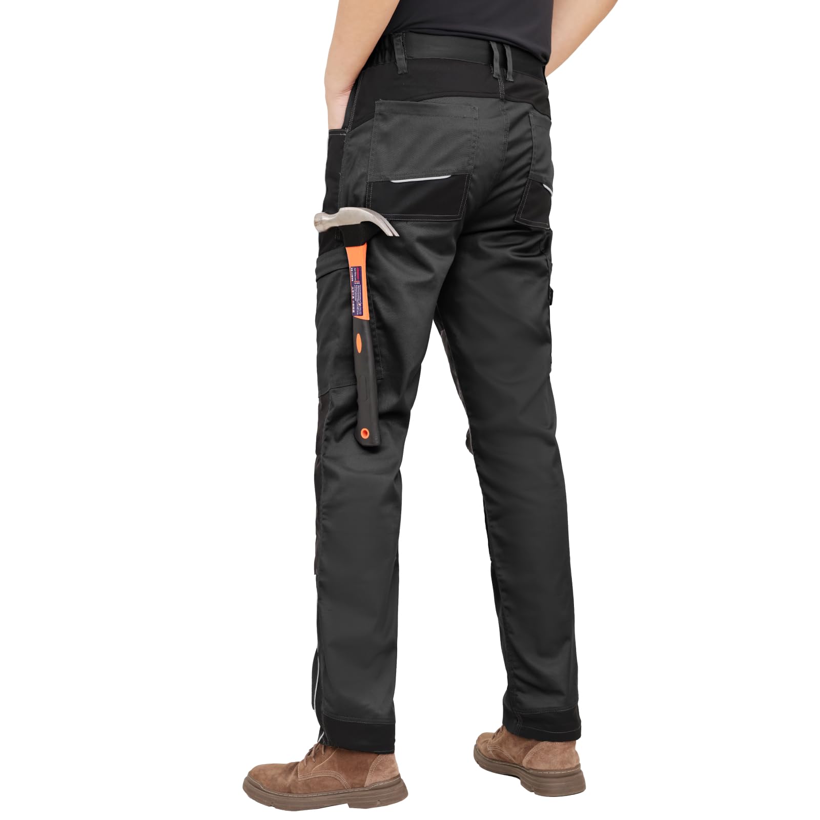 WORK IDEA Herren Stretch-Arbeitshose mit zahlreichen Taschen und Werkzeugtaschen - 3