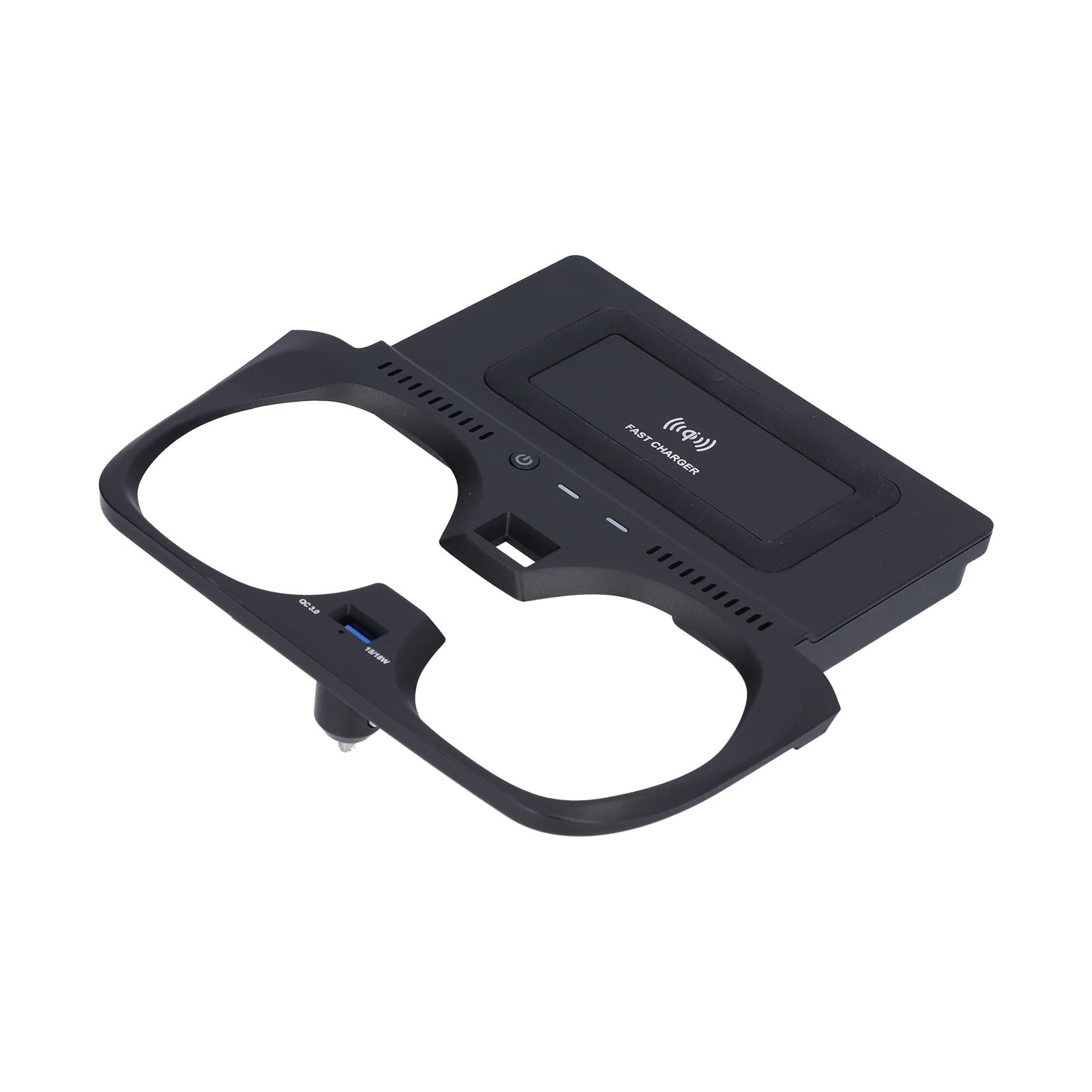 Cargador Inalámbrico de 15W, Bandeja de Carga de Teléfono para Automóvil, Soporte para Teléfono con Puerto USB QC3.0, para Serie 3 G20 G28 2019-2020, con Protección contra Sobrecorriente,