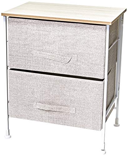 viscio Trading 171210 cajonera 2 cajones, 45 x 30 x 54 cm, Beige