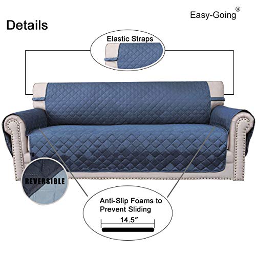image for Easy-Going Reversible Oversized Couch Cover for 3 Cushion Couch Sofa C