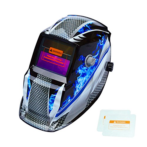 TEKWARE Welding Helmet Solar Power Auto Darkening Hood Welder Mask Breathable Grinding Helmets