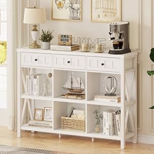 FATORRI Bücherregal mit 6 Würfeln und Schubladen