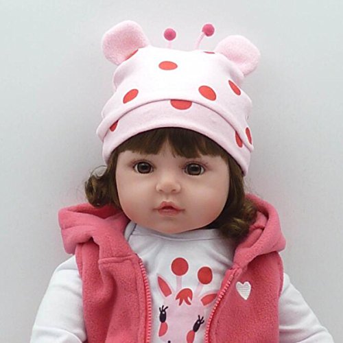 Reborn Baby Puppen Handgemachte Lebensechte Realistische Silikon Vinyl Niedlichen Baby Puppe Weiche Simulation 24 Zoll 61 Cm Augen Offen Kinder Lieblings Geschenk – Bild 7