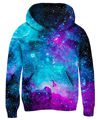 uideazone Teen Boy Young's Hoodie All Over 3D Printed Graphic Space...