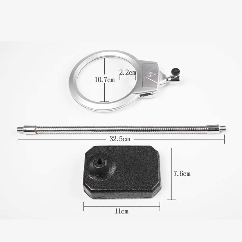 Lupa de Lectura Lupa LED de Lectura iluminada Lupa portátil Rectangular Grande lupas de Mano Extra Grandes