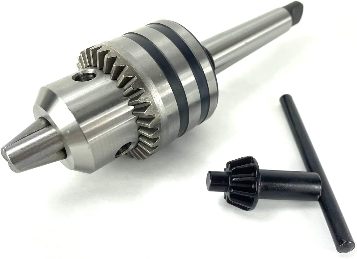 MT2 HEAVY DUTY 5/8" (16mm) Drill Press Chuck with Morse Taper 2 Adapter