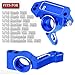 BRCatWPark Aluminum Steering Blocks,C-Hubs Caster Block,Rear Stub Axle Carriers w/Bearings Upgrades Part for 1/10 Slash 2WD (VXL)/Rustler 2WD (VXL)/Stampede 2WD (VXL)/Bandit 2WD (VXL),Navy Blue