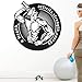 Autocollant mural en vinyle pour salle de sport 58 x 58 cm
