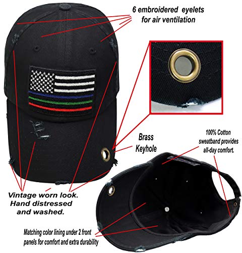 Image of Antourage American Flag Unisex Baseball Hat for Men and Women | USA Flag Mesh Snapback Cap with 2 Patriotic Patches